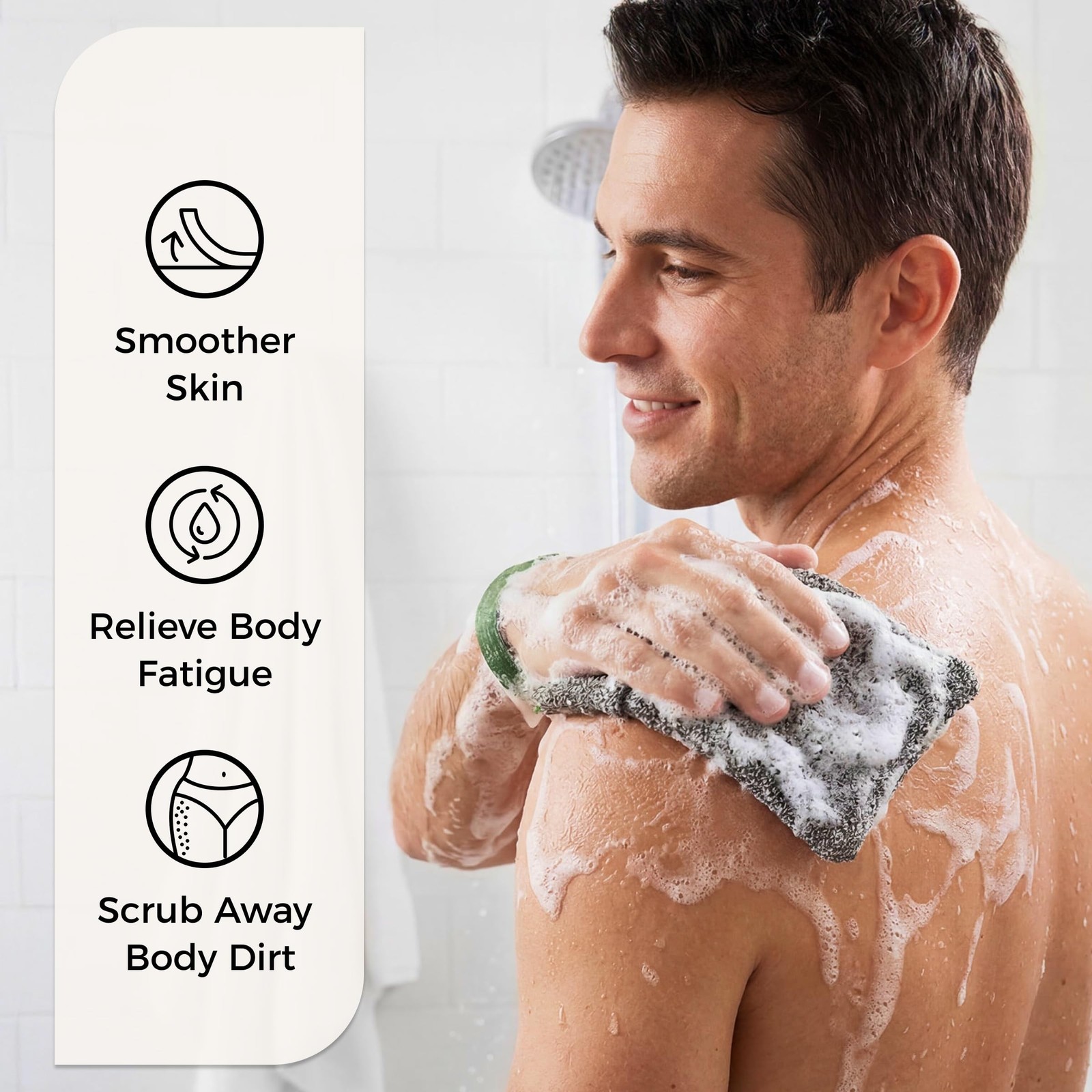 ZOMCHI Exfoliating Soap Bags, 3-Pack Body Scrubber Savers for Bar Soap, Desig…