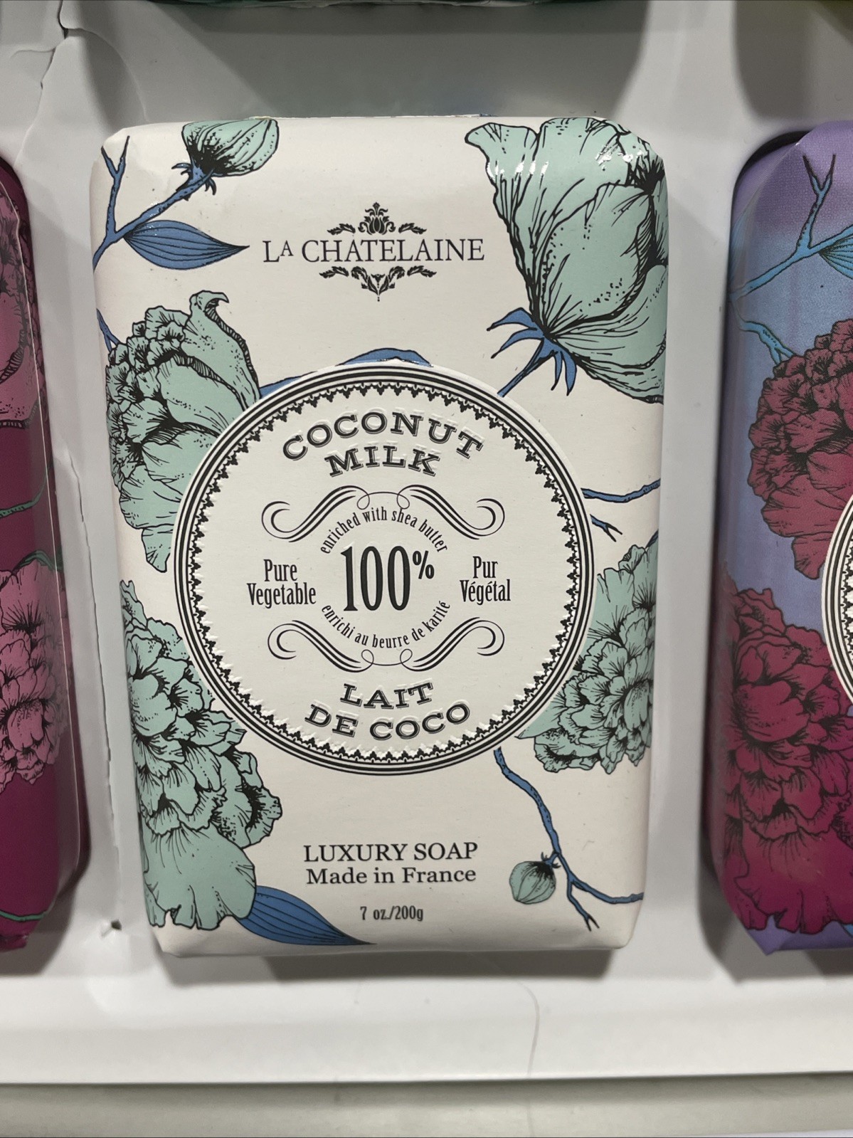La Chatelaine LUXURY SOAP COLLECTION France De Savon x6 Bars 7oz ea Triple Mill