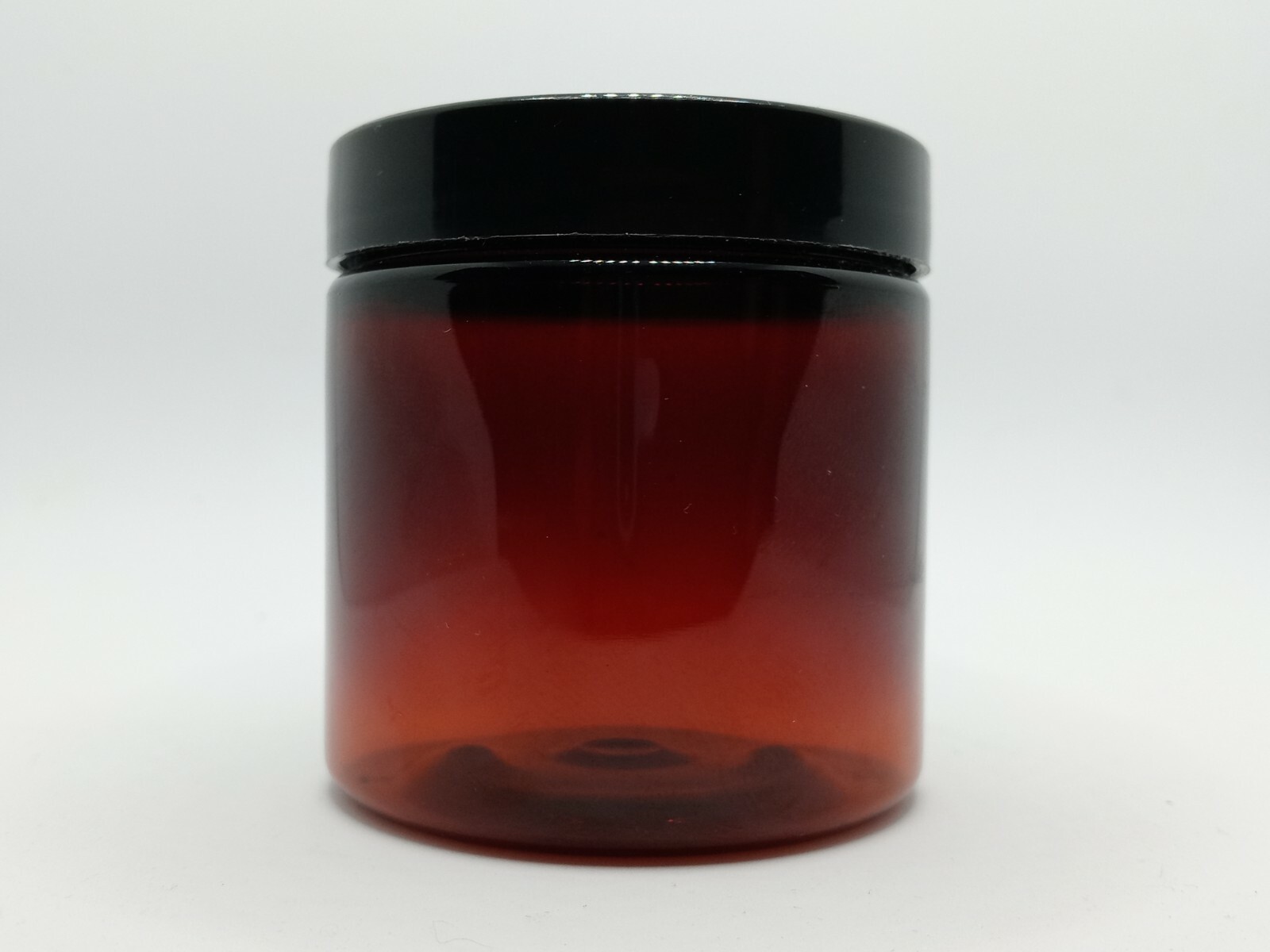 4oz Amber Jar with Lids 50 Pack PET Plastic BPA Free