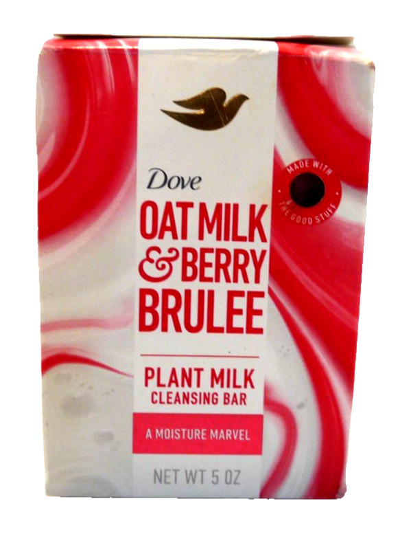 Dove Oat Milk & Berry Brulee Plant Milk Cleansing 5 oz soap bath shower bar New