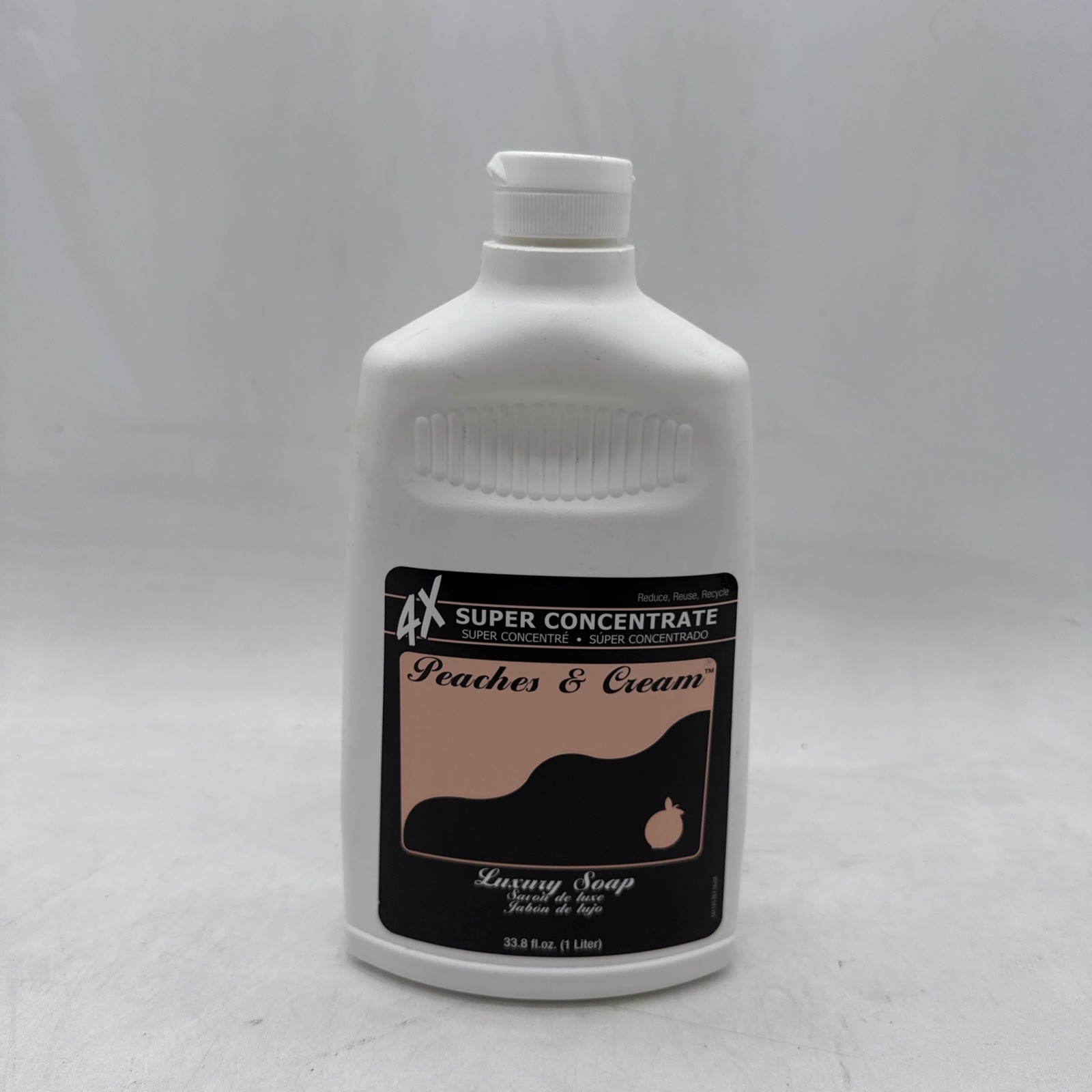 Peaches & Cream 4x Super Concentrate Luxury Soap 1L 33.8 fl oz Sealed