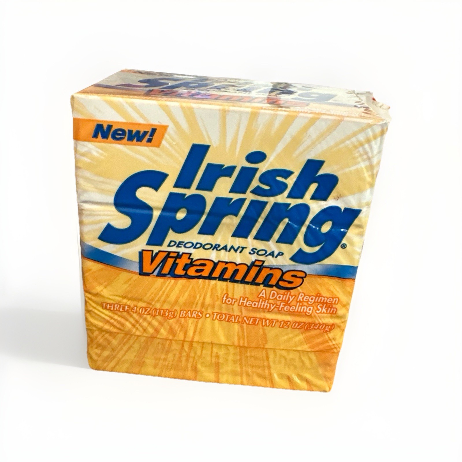 Irish Spring Deodorant Soap Vitamins One Pack Of 3x 4oz Bars Discontinued New