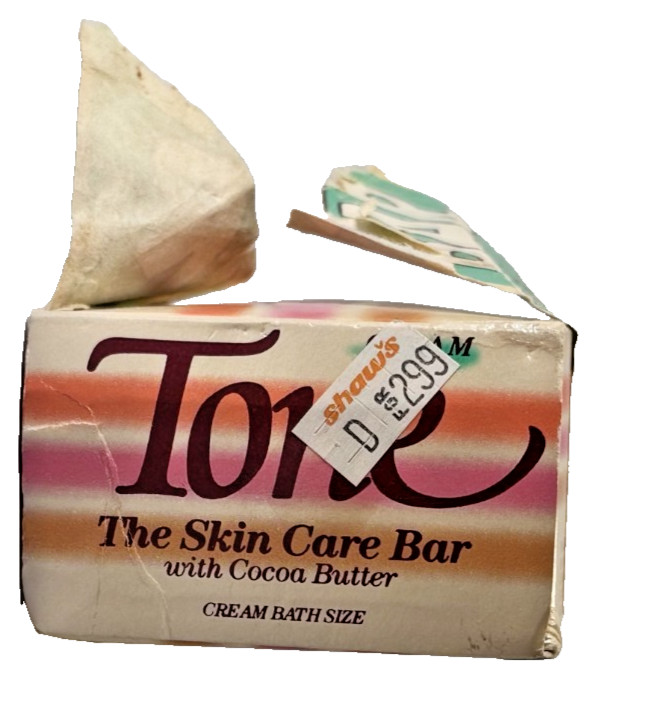 Vintage Tone Cream Skin Care Bar With Cocoa Butter 4.75 Oz New In Box