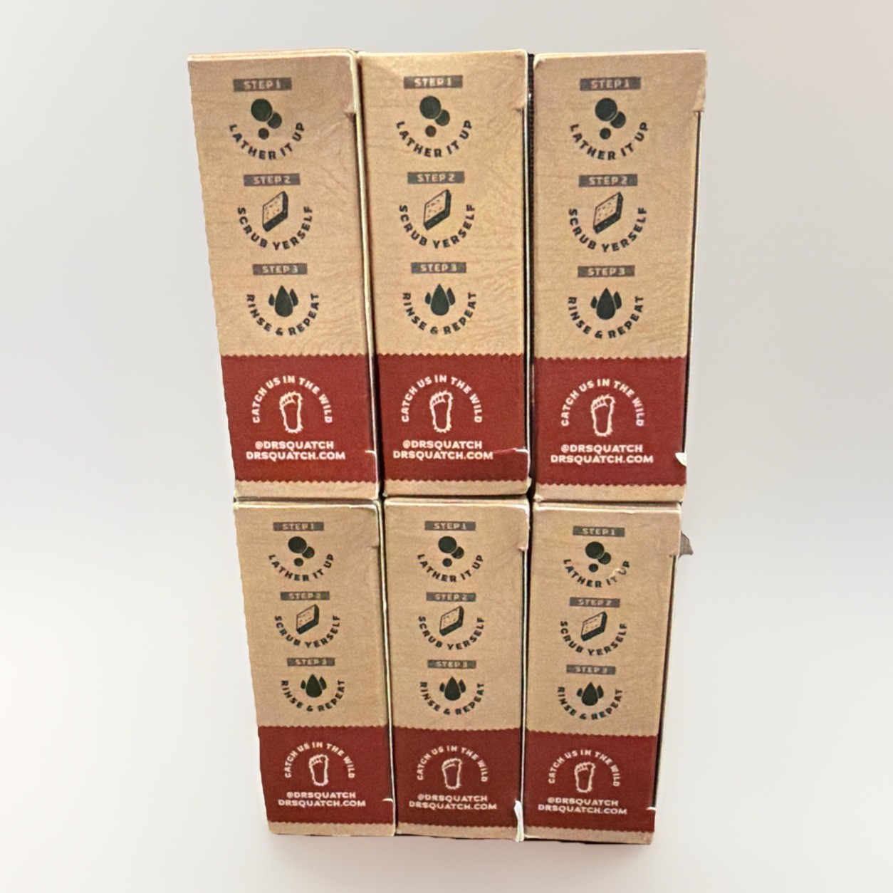 6 Pack: Dr. Squatch Men’s Natural Bar Soap | Bay Rum | Limited Edition | 5 oz