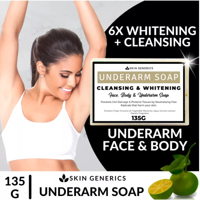 Skin Generics UNDERARM Cleansing and Whitening Face & Body Soap 135g