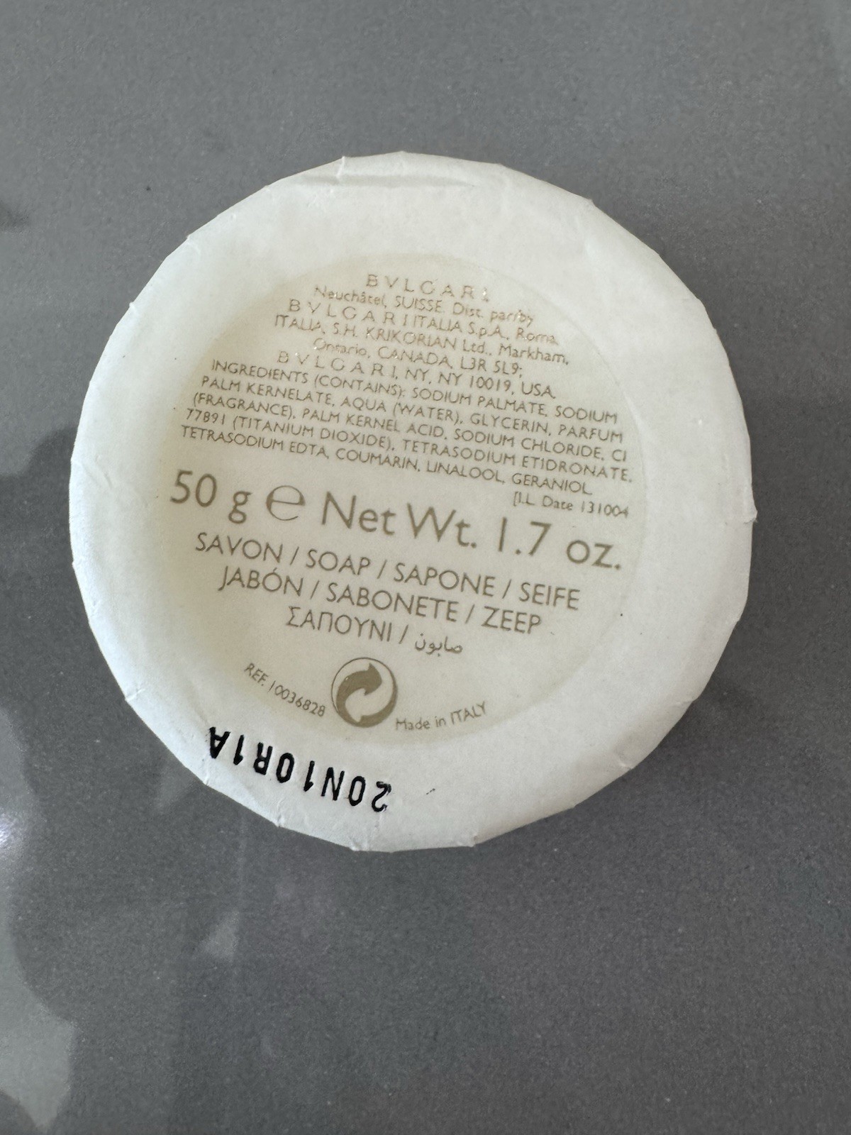 Bvlgari Au The Blanc White Tea Soap