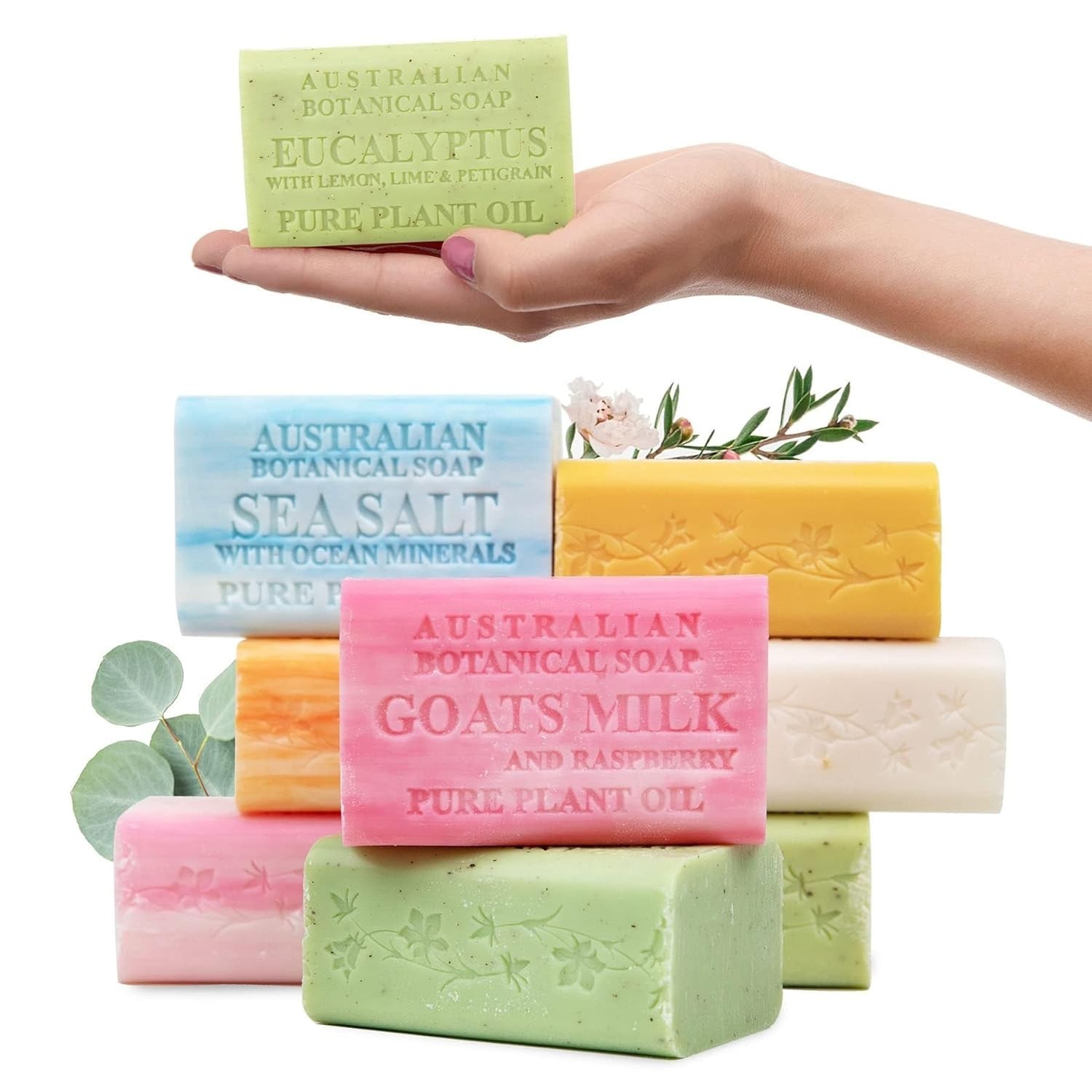 Exquisite Organic Shea Butter Soap Variety – 8 Fragrant Bars for All Skin Types