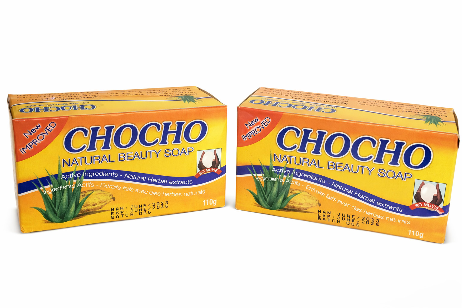 CHOCHO Soap Natural Beauty Soap (2 Pack) From Ghana Handmade Herbal Soap