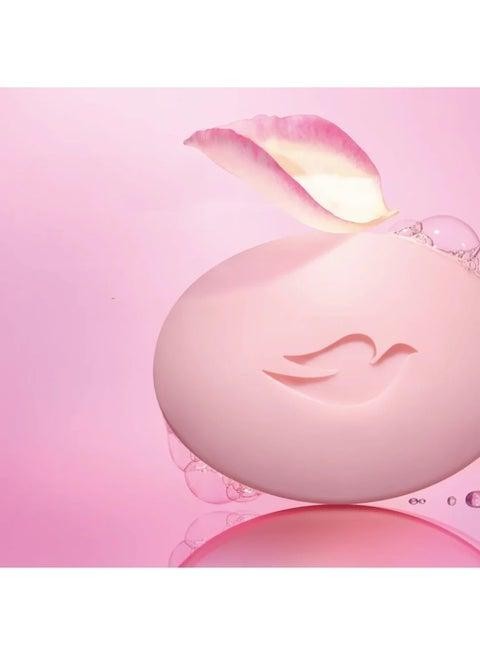 Dove Pink Beauty Bar with 1/4 Moisturizing Cream 6 Gentle Cleansing Bar for Face