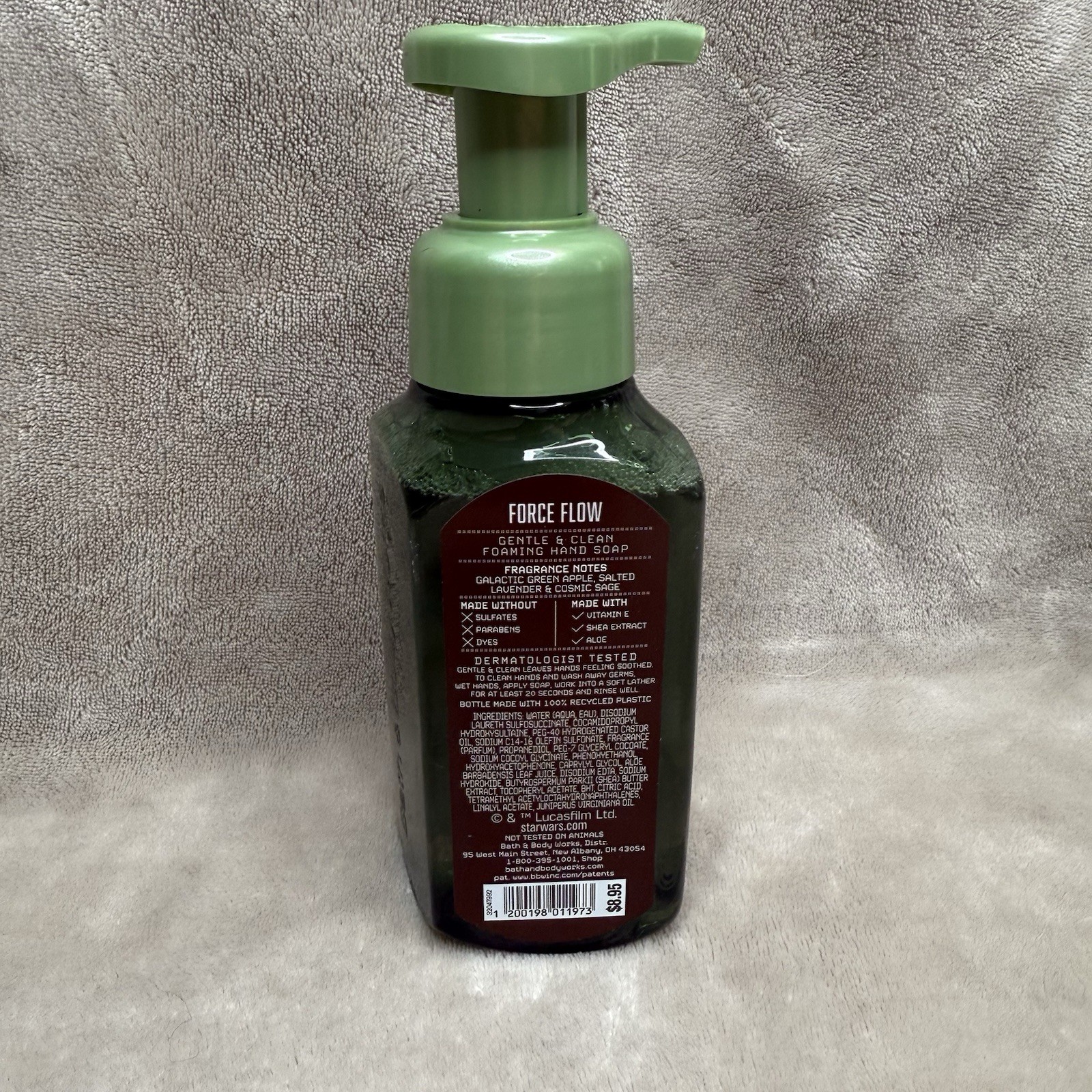 NEW 1 BATH & BODY WORKS STAR WARS FORCE FLOW MANDALORIAN GROGUFOAMING HAND SOAP