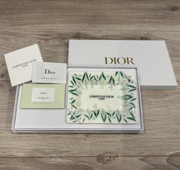 Christian Dior Lucky soap Platinum member Limited Soap Dish Tray Plate Japan