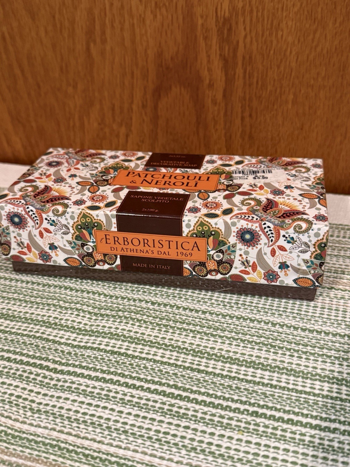 L’Erboristica Athena’s Patchouli & Neroli Vegetable Decorative Soap Set (2x100g)
