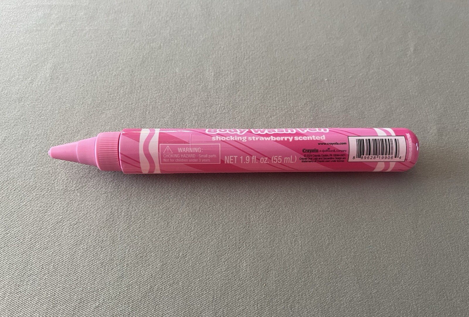 1.9 Oz. Crayola Bathtub Body Wash Pen In Shocking Strawberry, For Ages 3+, New!