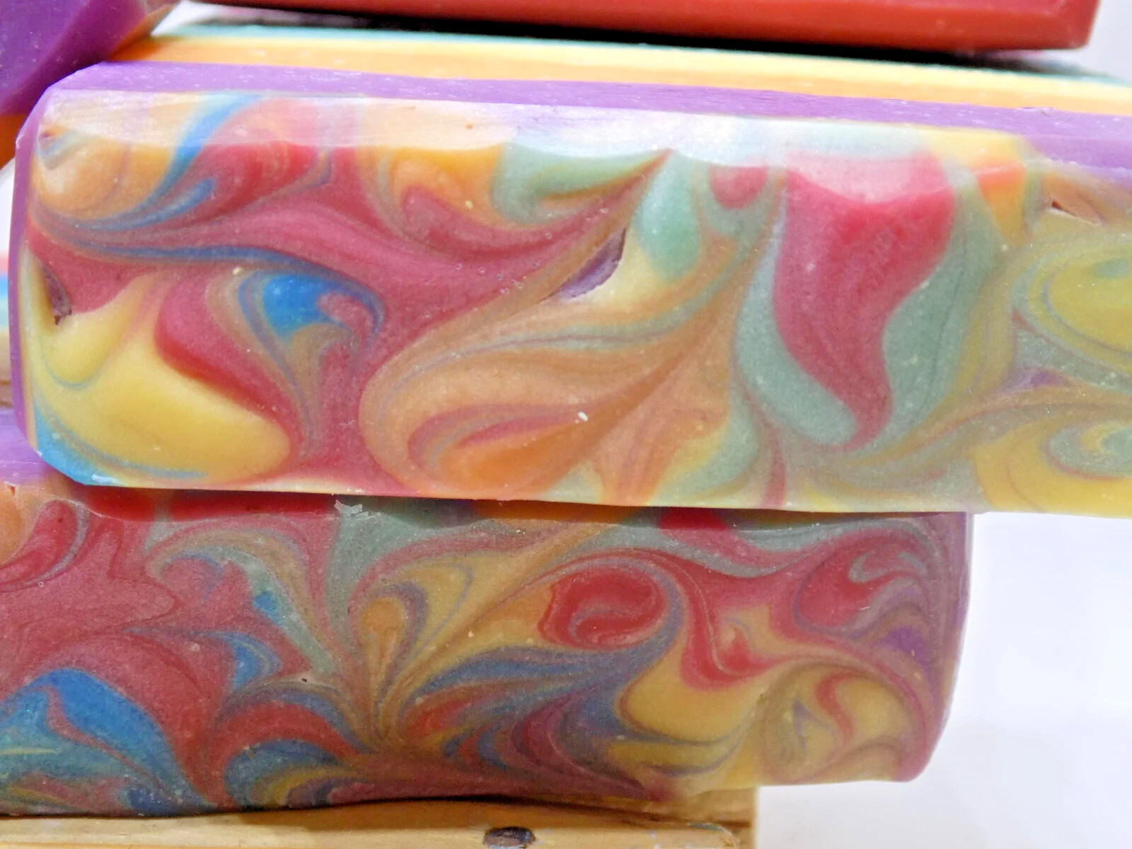 Rainbow Sherbet Handmade Bar Soap – Pride Soap