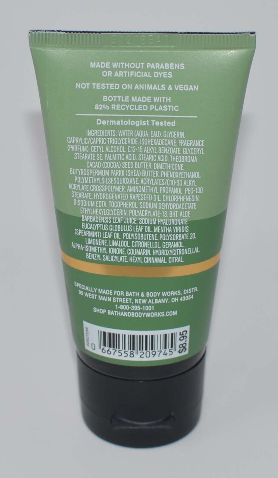 1 BATH & BODY WORKS STRESS RELIEF EUCALYPTUS SPEARMINT CREAM HAND LOTION TRAVEL