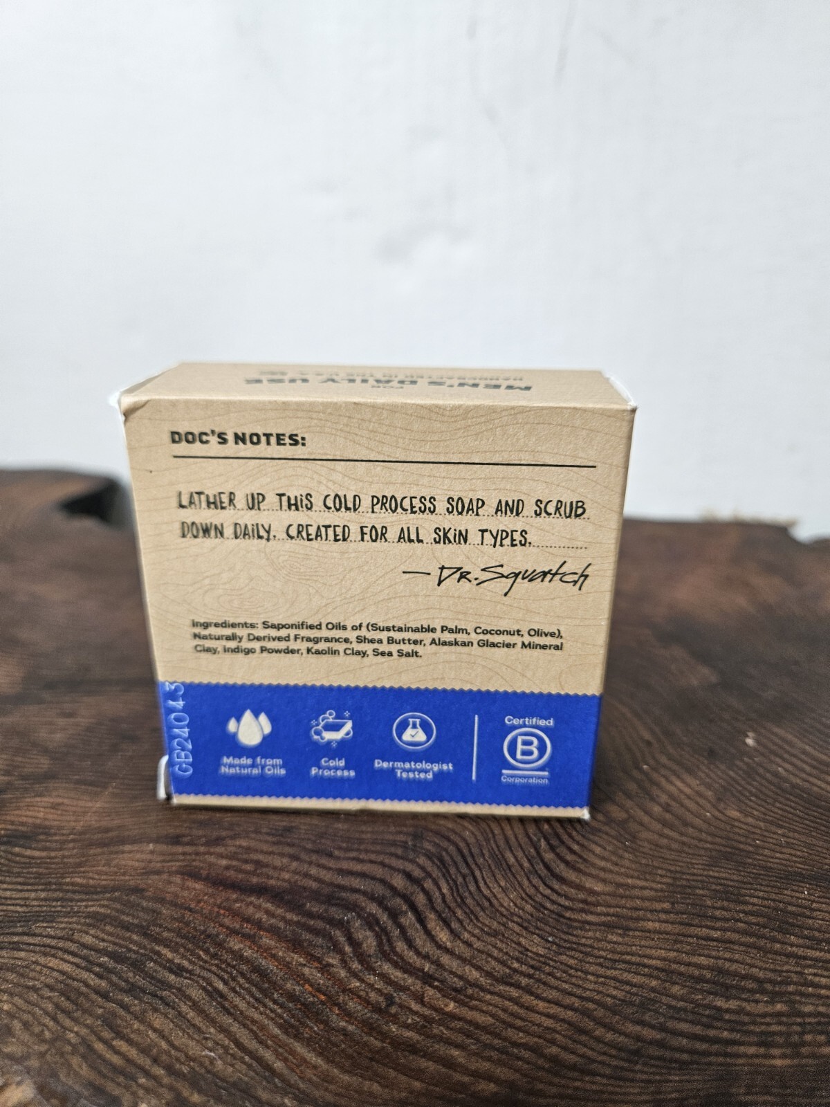 Dr. Squatch All Natural Bar Soap for Men with Zero Grit, Fresh Falls 5 OZ (141g)