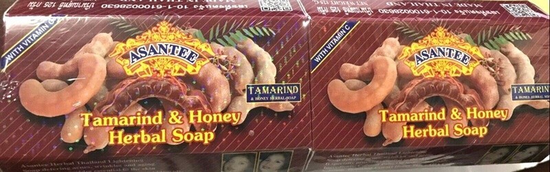Soap Asantee Tamarind Honey Herbal Skin 125g Thai Whitening Bar Brighten Body x6