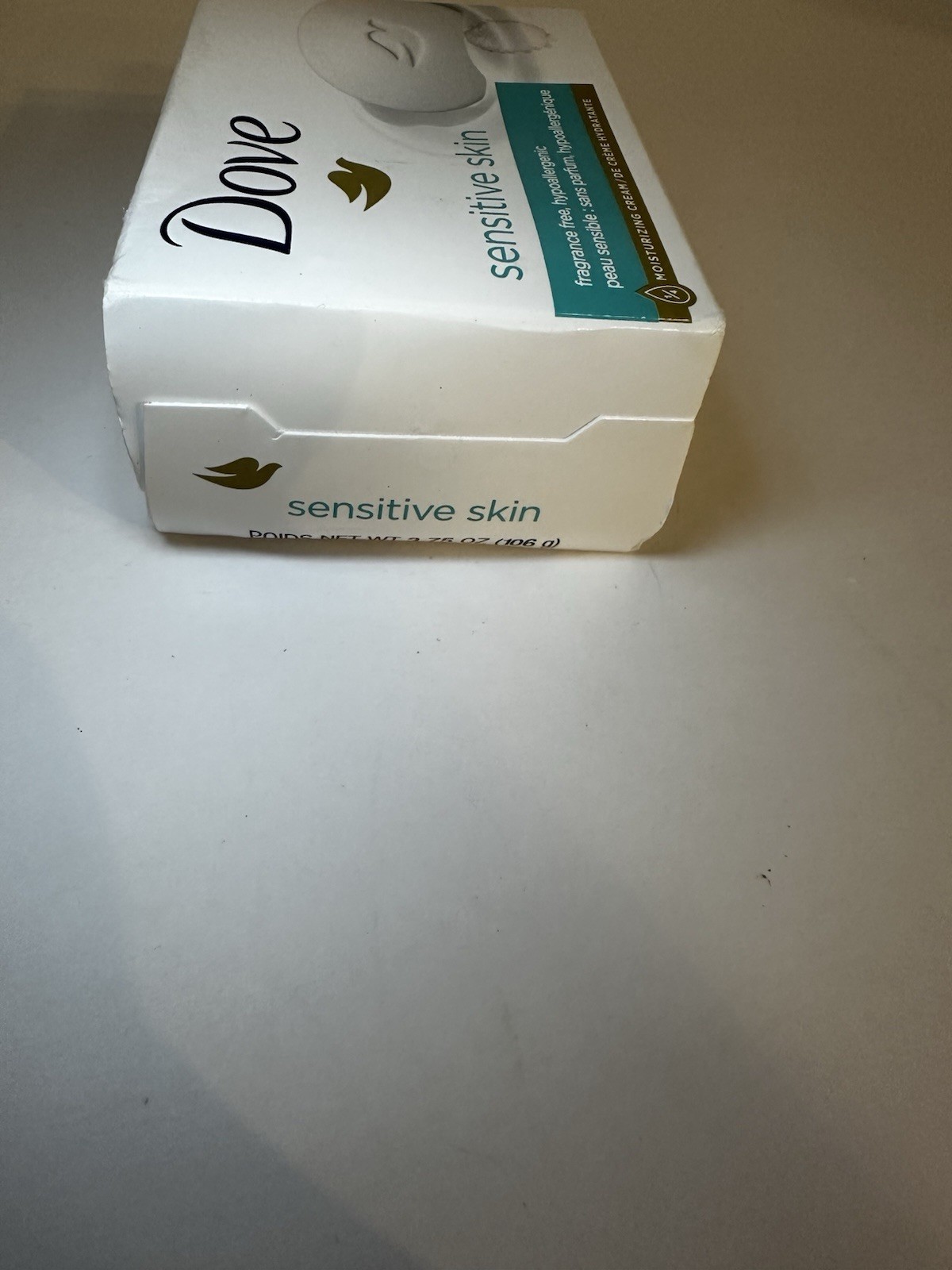 Dove Sensitive Skin 1/4 Moisturizing Cream Bar Soap 3.75 oz