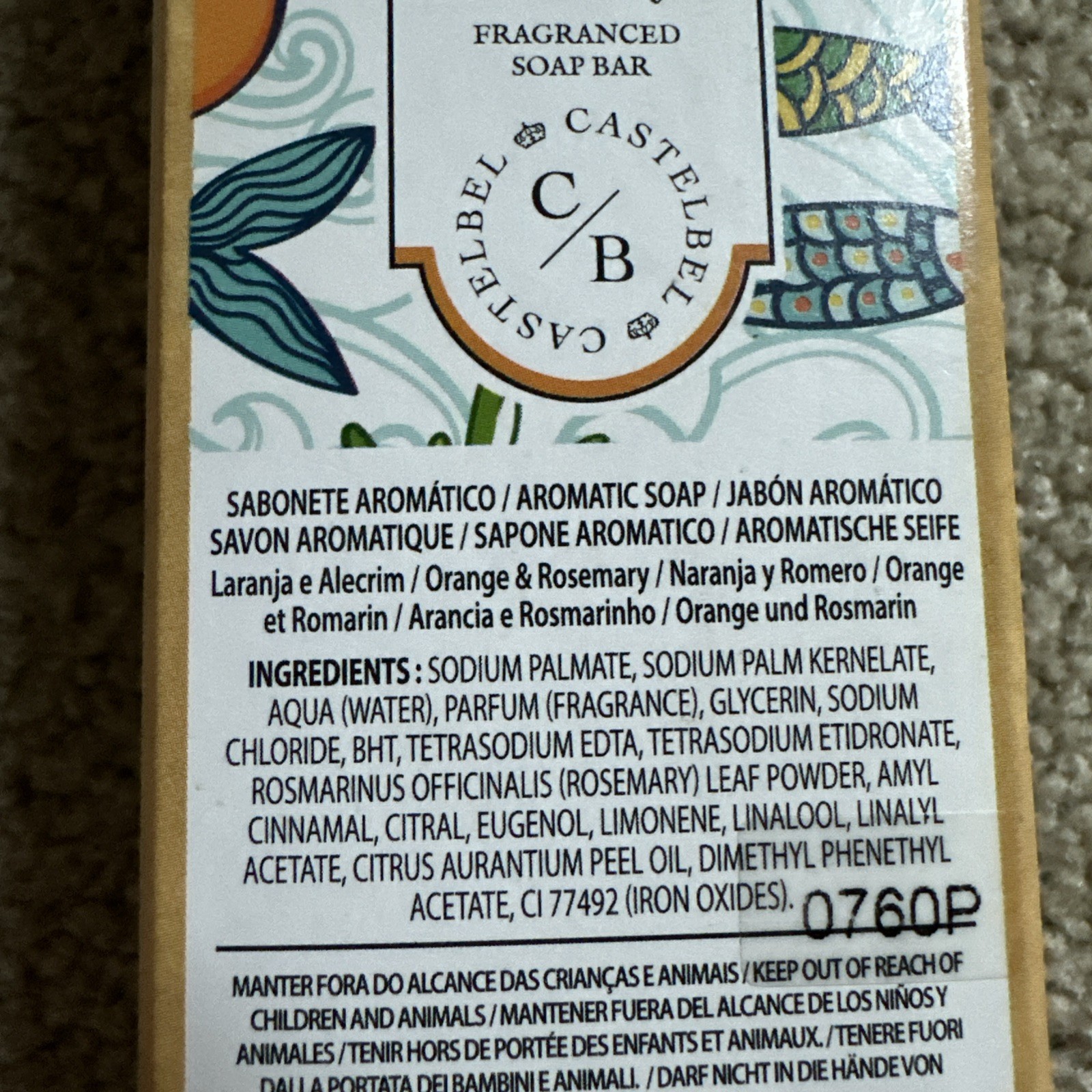 Castelbel, Sardine Orange & Rosemary Soap on a Rope Aromatic Fragrance 80g