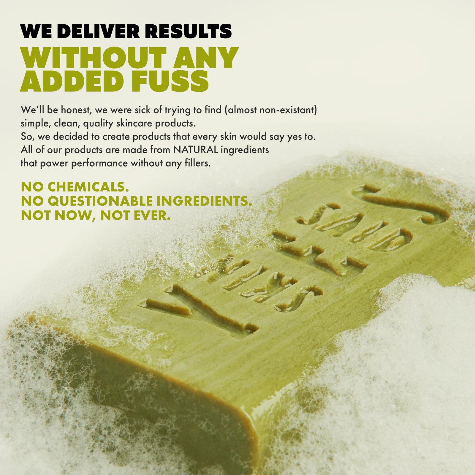 Skin Said Yes Olive Oil Bar Soap 8 Pack | Made 7.2 Ounce (Pack of 8), Green