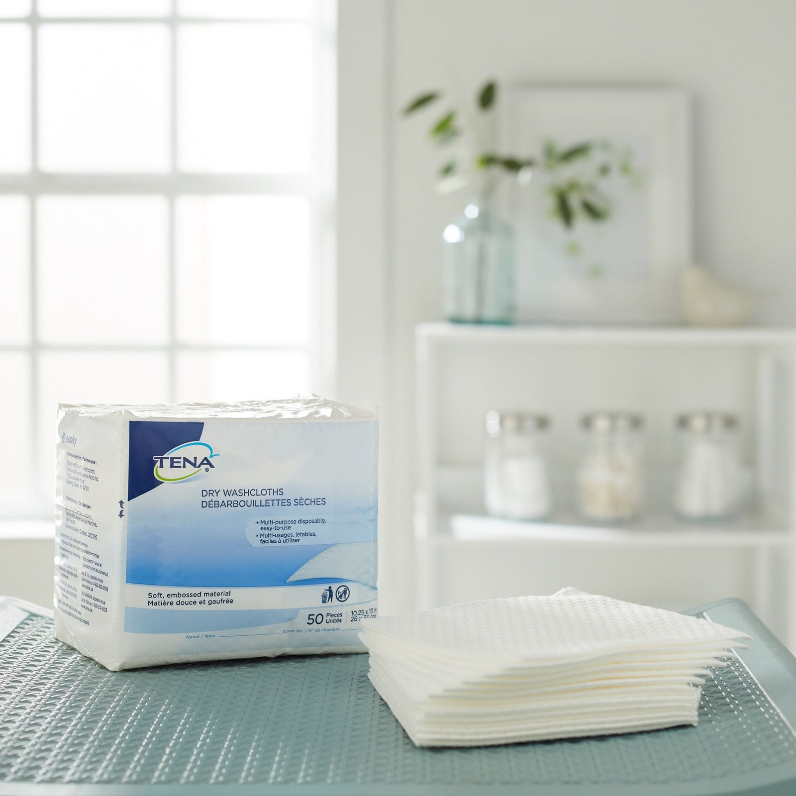 TENA ProSkin Dry Adult Wipe or Washcloth 10-1/4 X 13 Inch 74499 1 Pack 50 Wipes