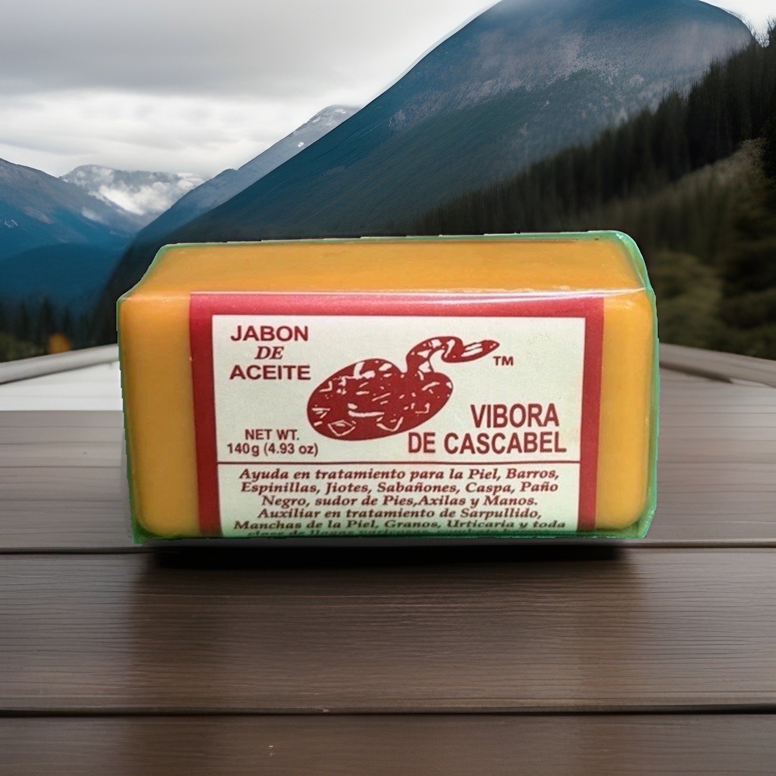 Vibora De Cascabel Rattlesnake Soap Bar 4.93 oz Yellow No Lye, Face/Body