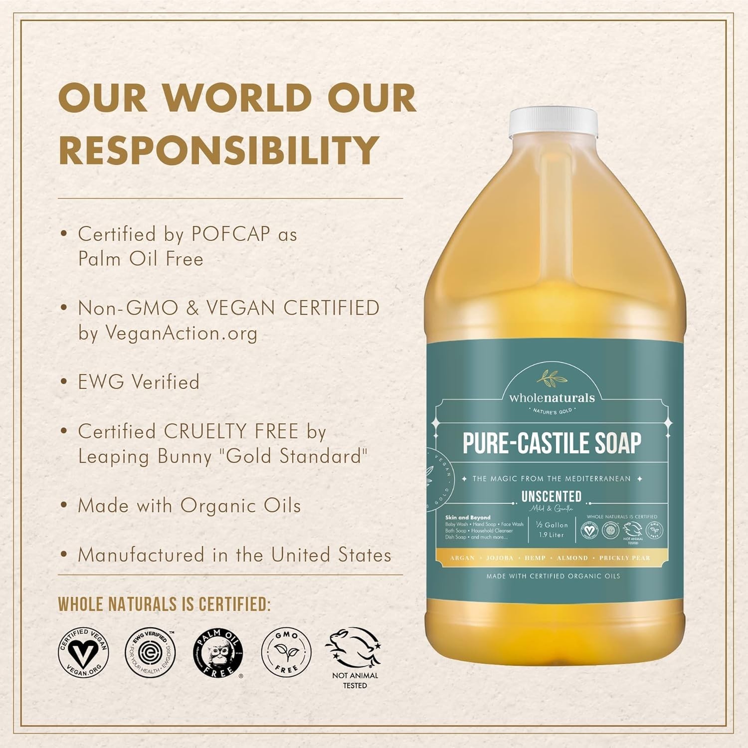 Eco-Friendly Liquid Castile Soap – Versatile & Natural