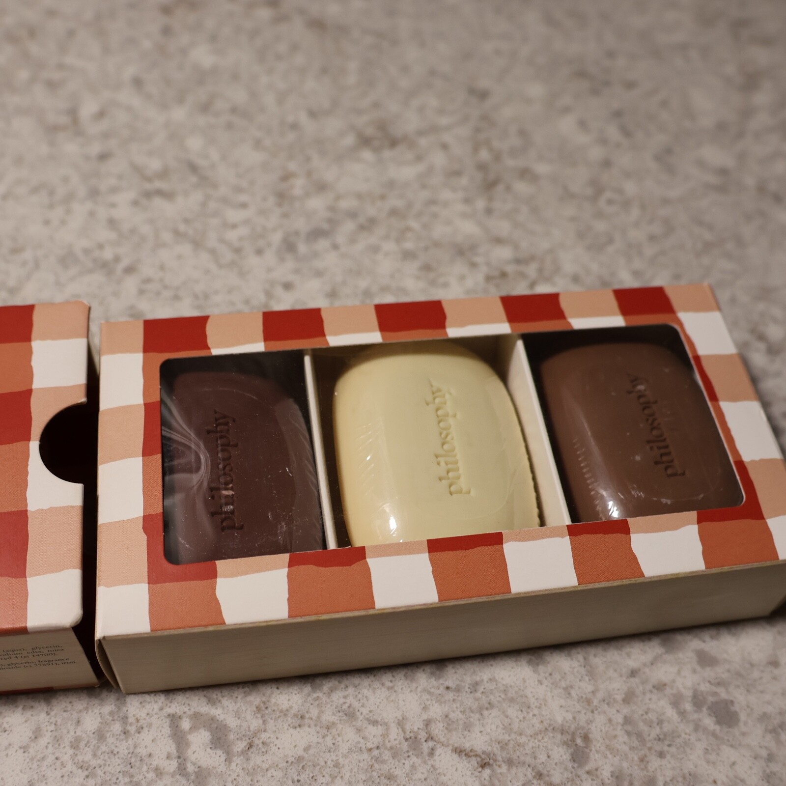 Philosophy The Cookbook Bar Soap Trio Sealed New in Box Hot Toddies Soap Flavors