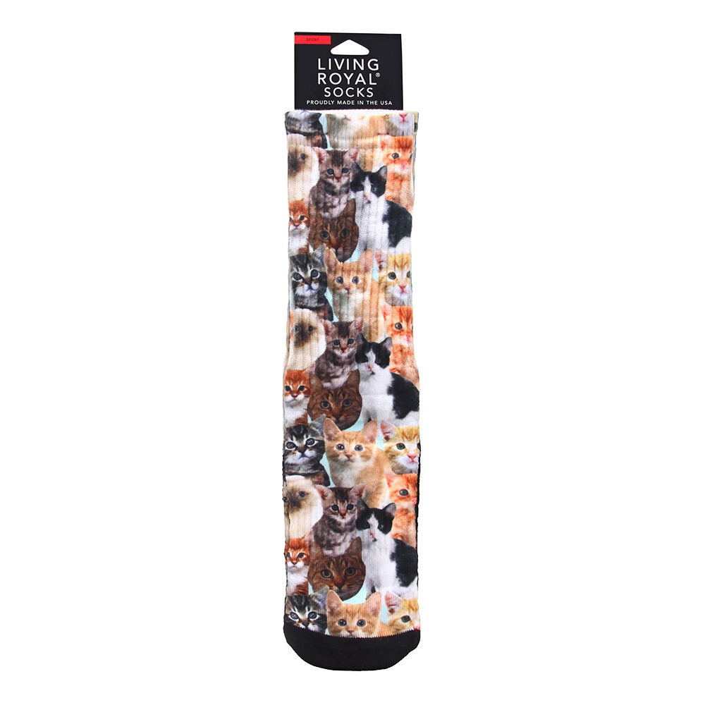 Living Royal Kitty All Over Sport Socks Model No. 4100S – 1 Pair