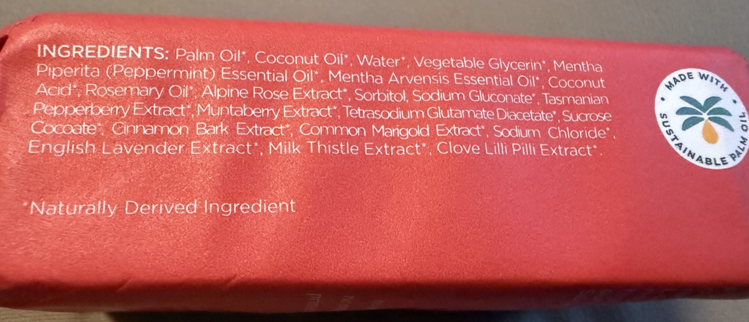 Sunaroma 99% Natural Peppermint Revitalizing Soap with Rosemary Oil – 8oz