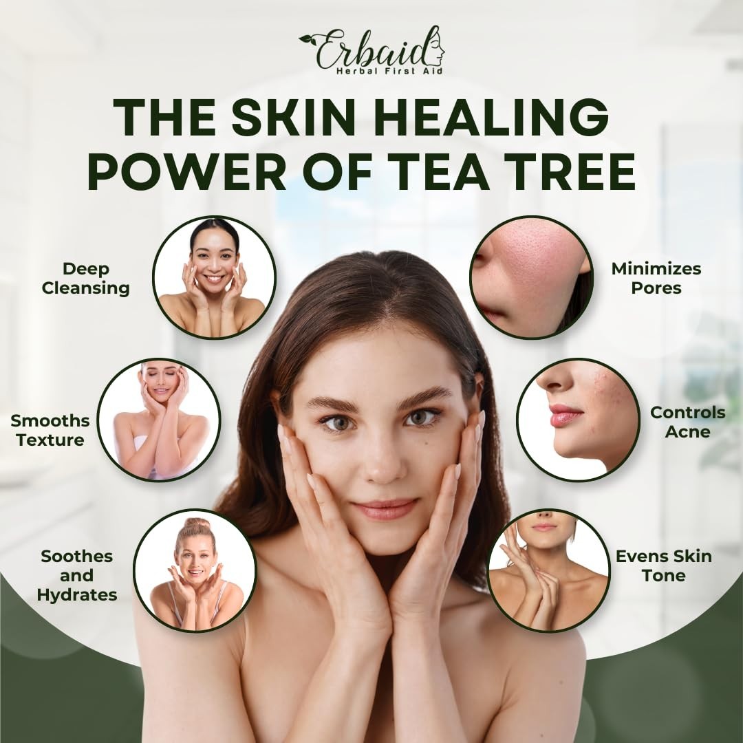 Gentle Tea Tree Oil Soap Bar for Acne & Skin Irritations – 5 oz Cleansing Power