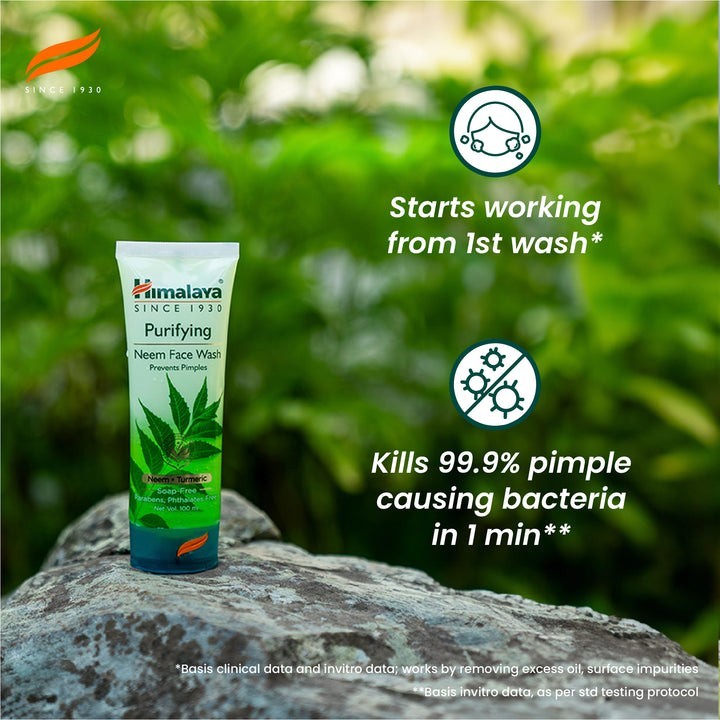 Himalaya | Purifying Neem Face Wash | Acne & Oil Control | Face Cleanser | 200ml