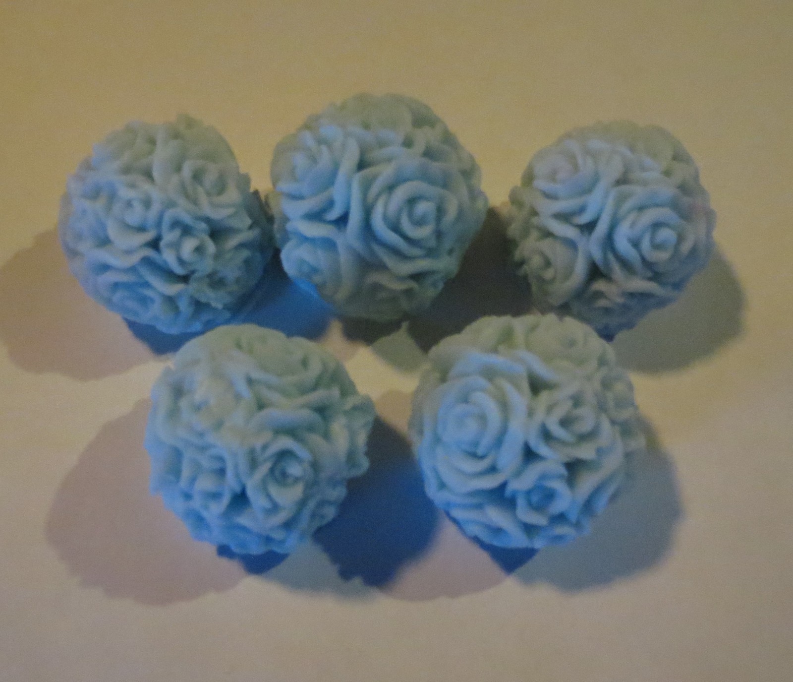 Rose Bud flower Balls soap 5 pcs set By Joanndles