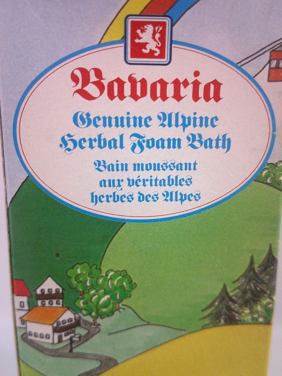 Vintage Bavaria Genuine Alpine Herbal Foam Bath 17 fl oz with Box