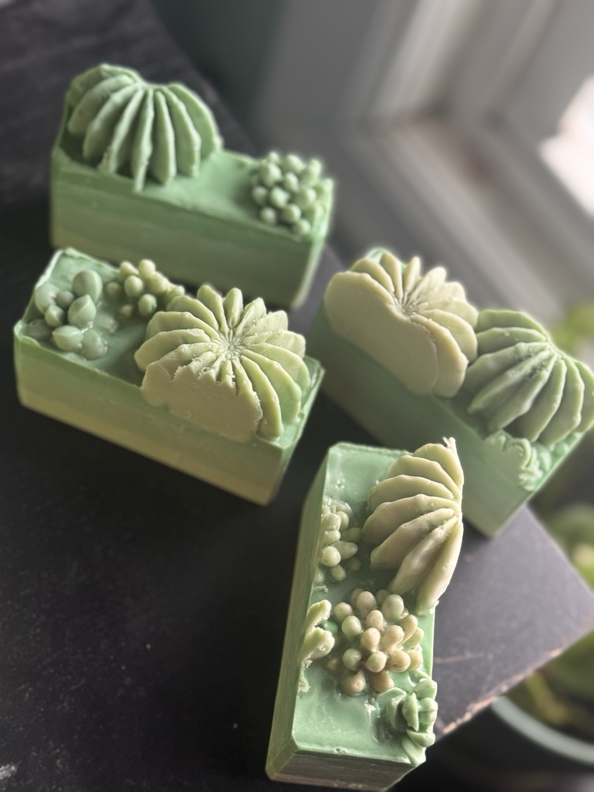 Cactus Soap| Coconut milk |Grapefruit Scent | Green Bar Soap