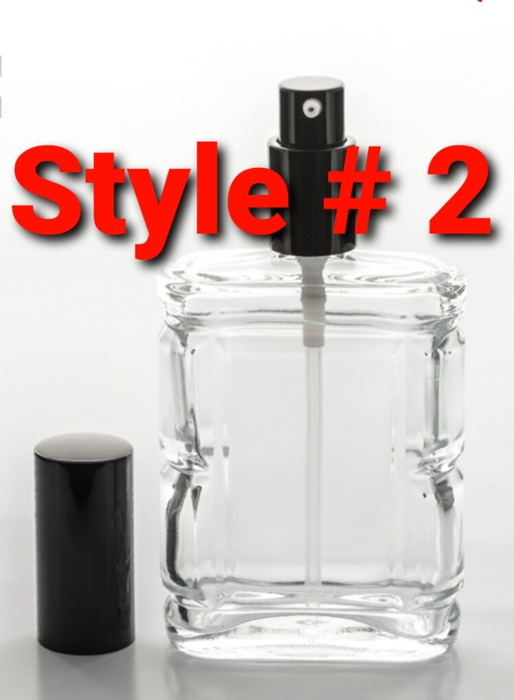 100 ml Refillable Empty Clear Glass Perfume Atomizer Spray Bottle Lot .