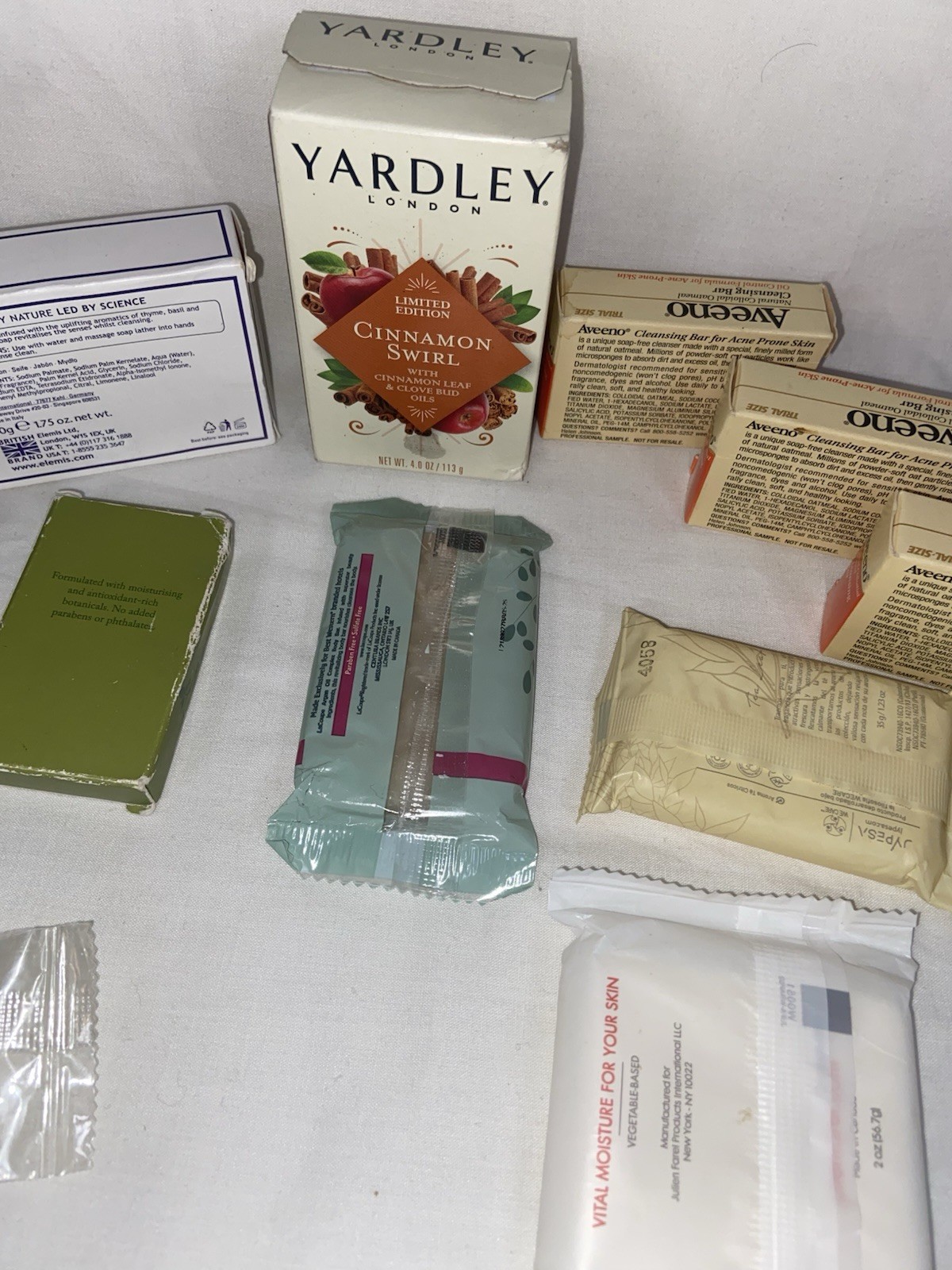 Lot of 11 Variety of Bars of Soaps, Soap Different Sizes New Including Elemis