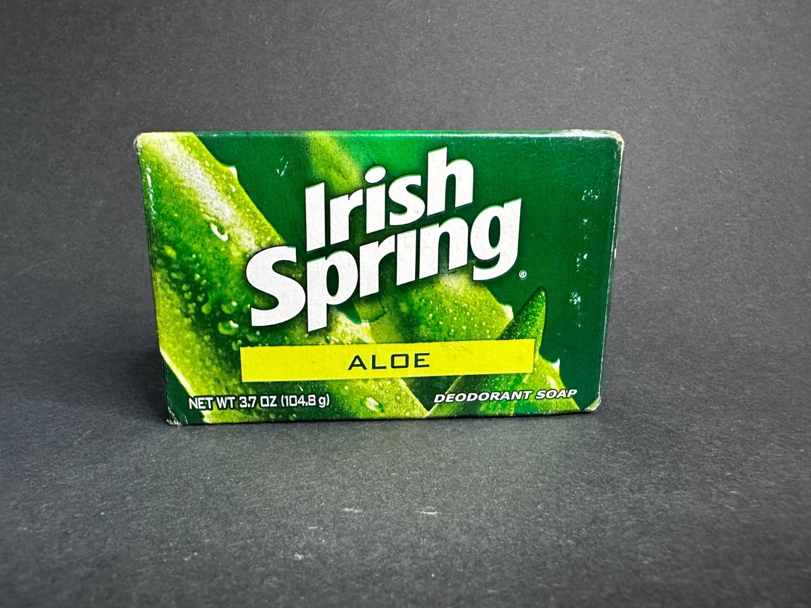 New Old Stock Irish Spring Deodorant Bar Soap Bath Size Aloe 3.75 oz Single Bar