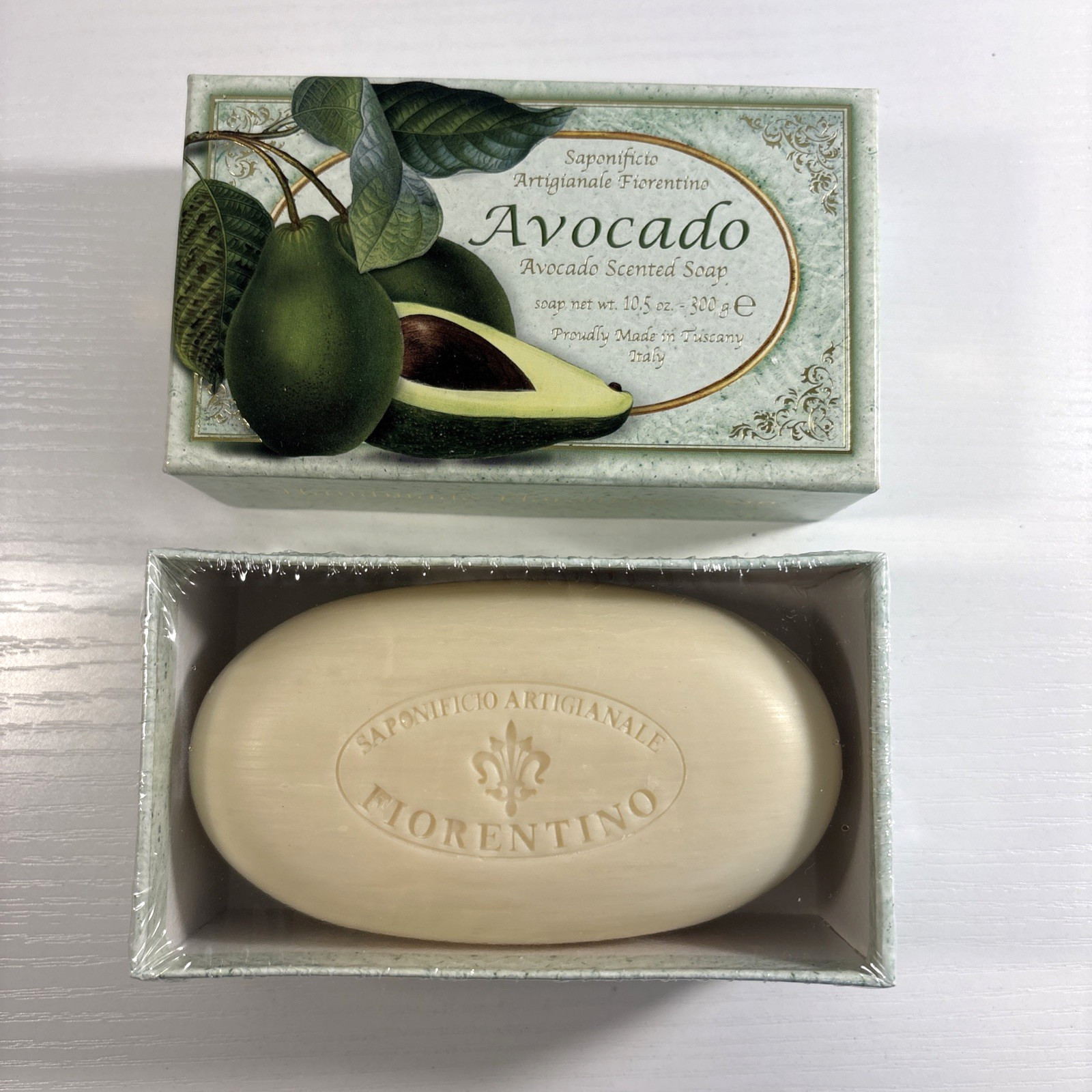 Avocado Moisturizing Soap Large 10.5 oz. Bar, Made In ITALY, SEALED – NEW IN BOX