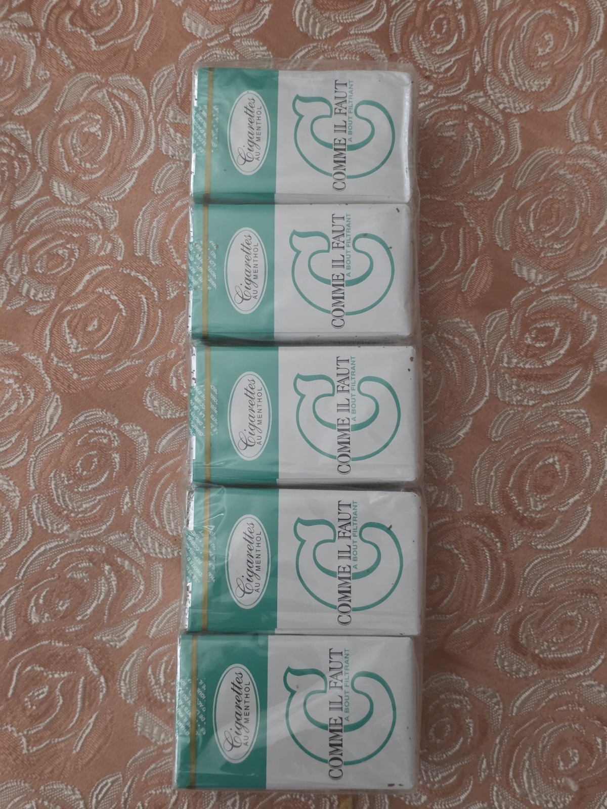 Comme Il Faut Menthol Rectangular Soap Bars Set White Green