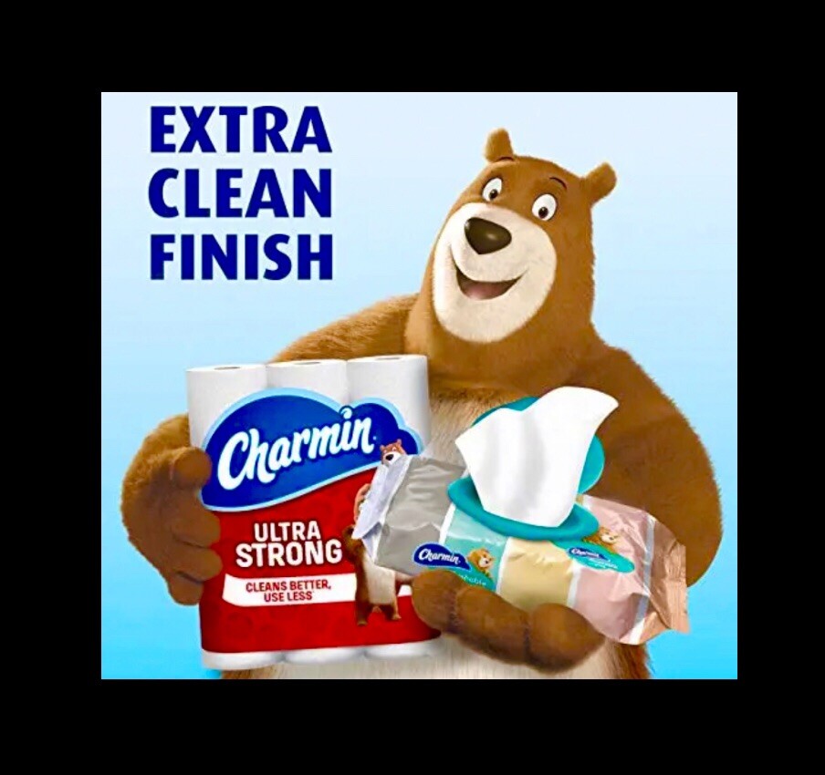 Charmin Flushable Wipes with flip top lids 80 count (2 x 40 Wipes) printed packs