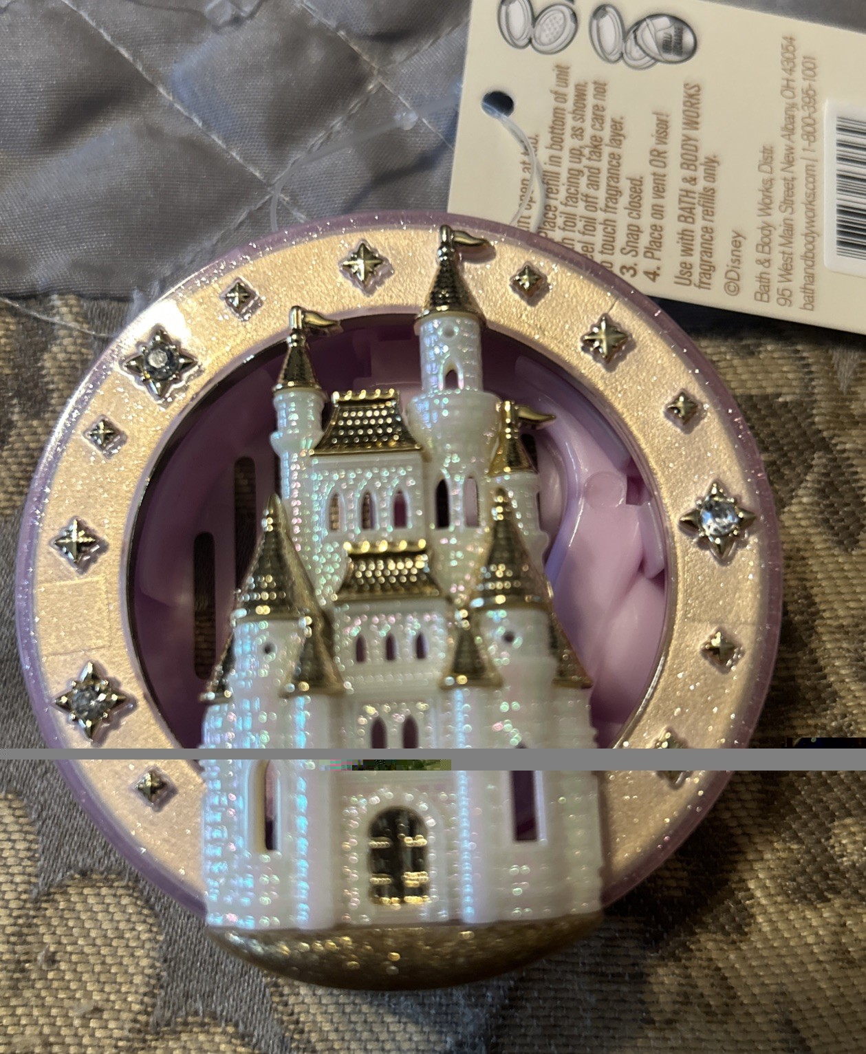 Bath & Body Works Disney Princess Castle Car Fragrance Holder Castle 2026, NEW