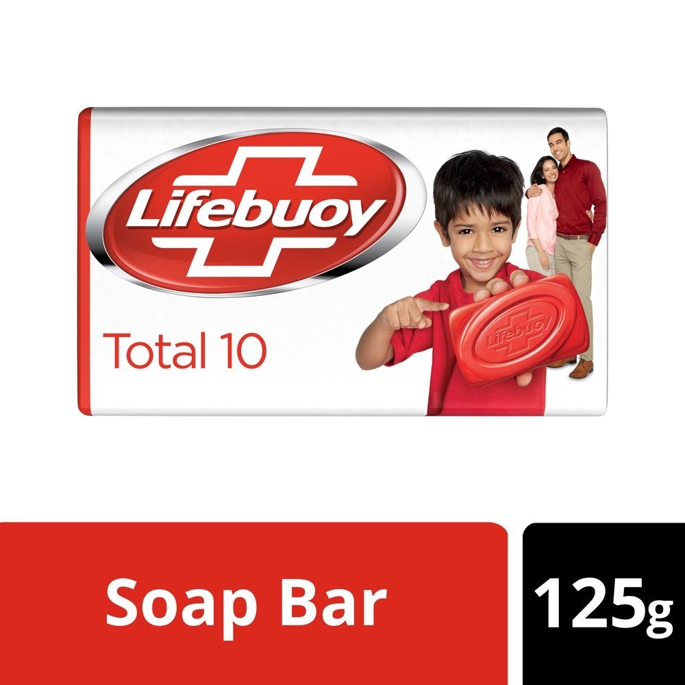 Lifebuoy Total 10 Soap Bar 4.38 Ounce Pack of 3 for Skin Cleaning