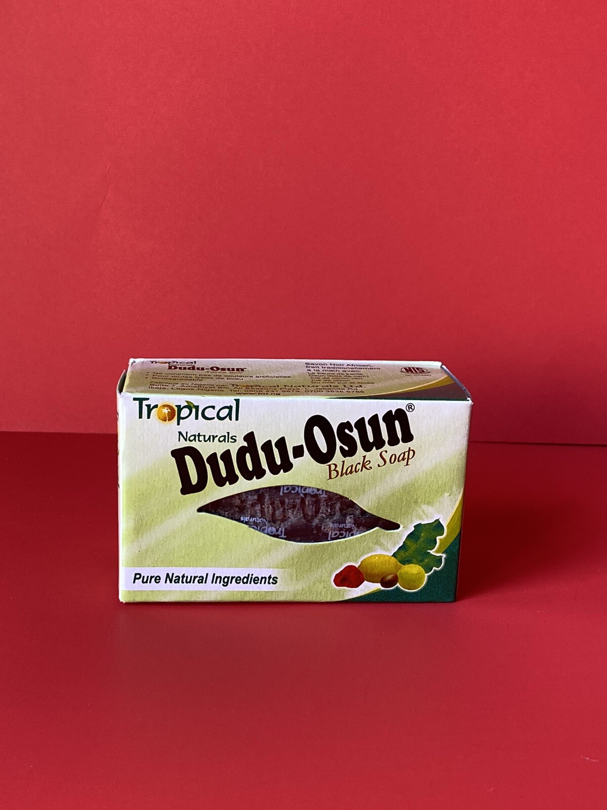 100% All Natural Dudu Osun Black Soap Anti Acne,Fungus,Blemish,Psoriasis