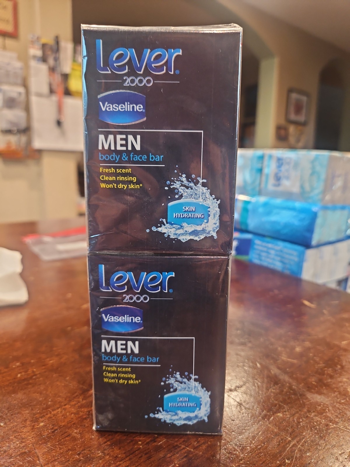LEVER 2000 MENS VASELINE BODY & FACE BAR – SKIN HYDRATING – UNOPENED BOX