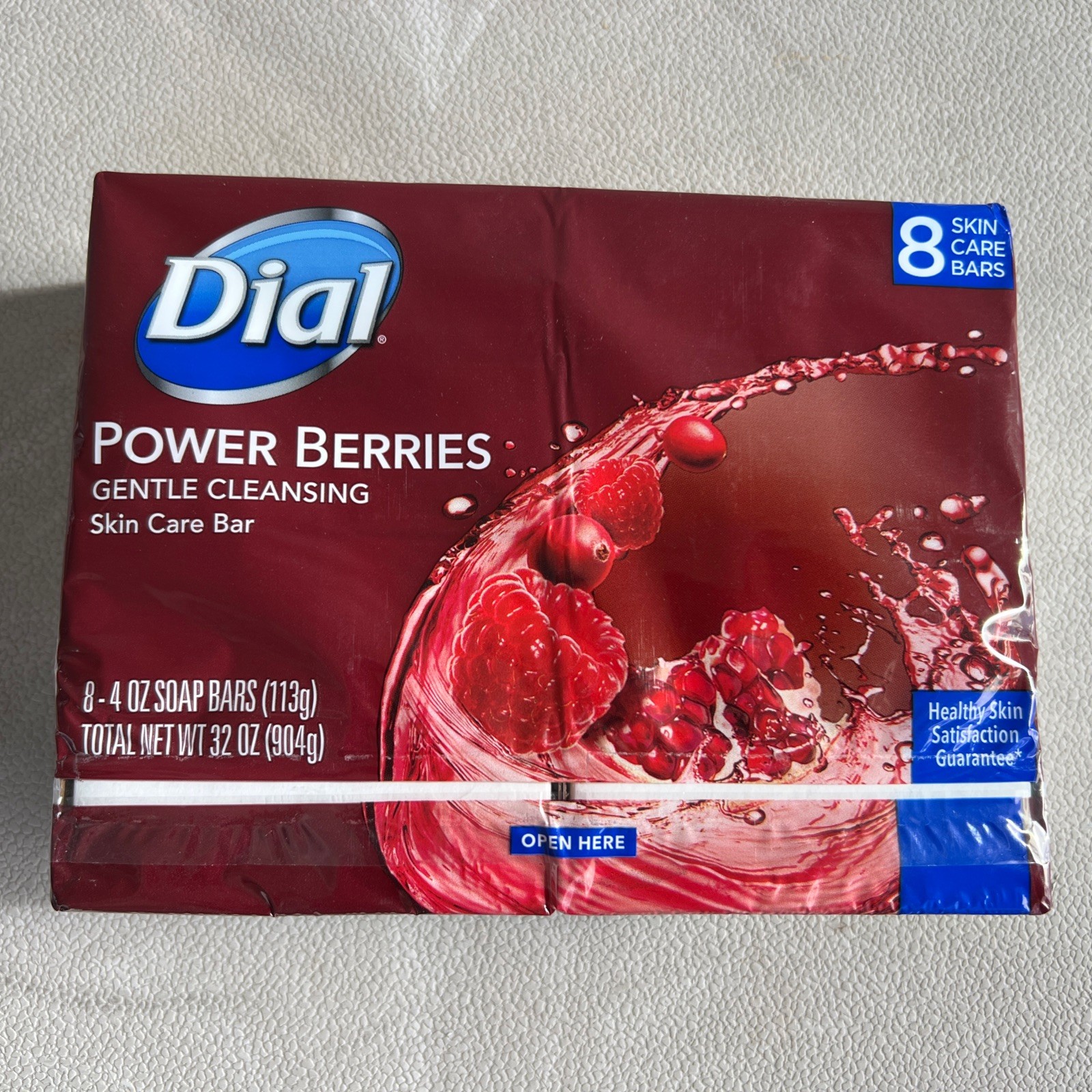 Dial Power Berries Bar Soap 4oz – Red (8 Pack) – SEALED. Rare!