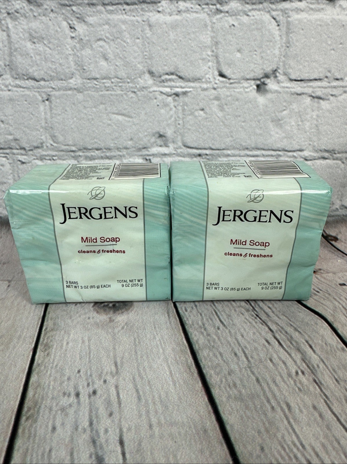 2-Jergens Mild Soap 3 Bars 3 Oz Each