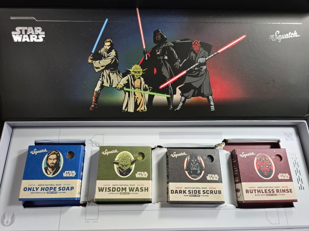 Collectible Dr. Squatch Star Wars Soap Box Set Complete And Unused