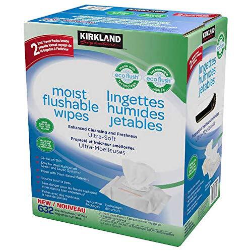Kirkland Signature Kirkland signature moist flushable wipes 632 wipes, 632