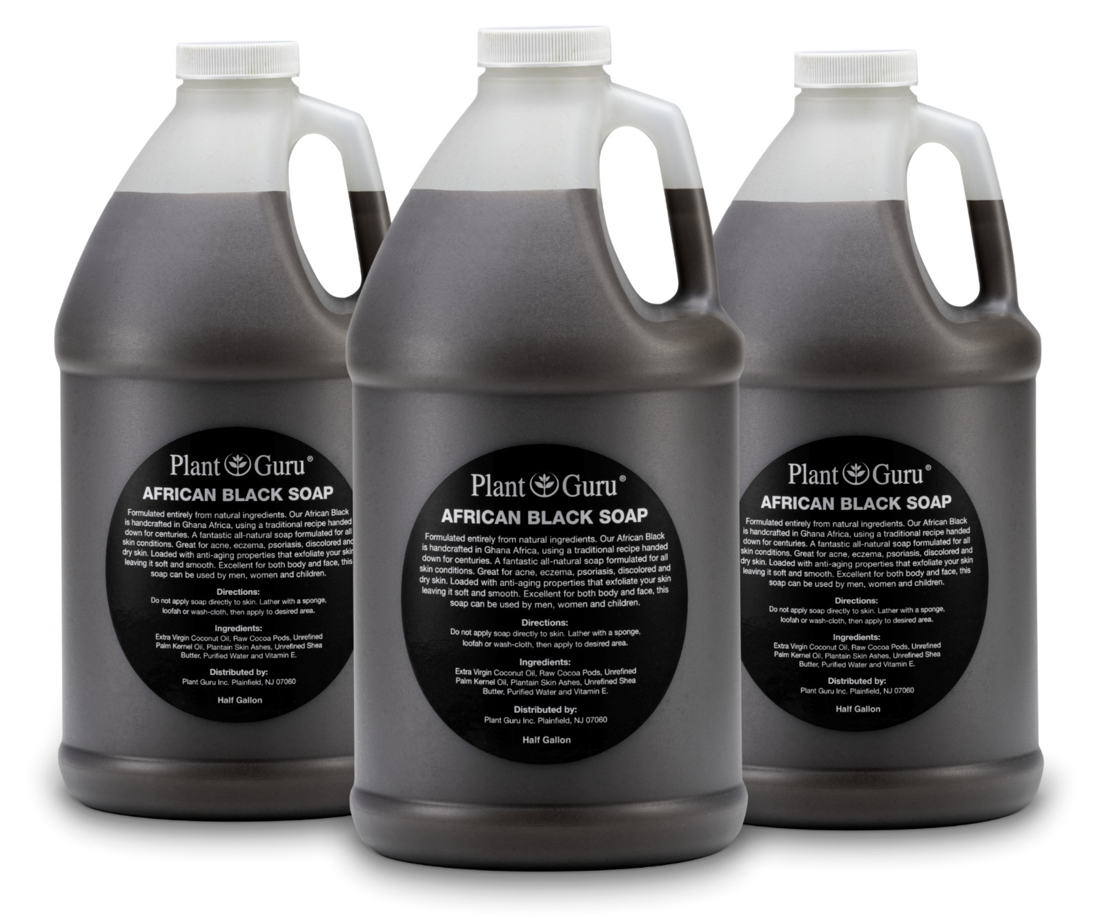 African Black Soap Liquid Half Gallon Bulk 100% Pure Raw Organic Face Body Wash